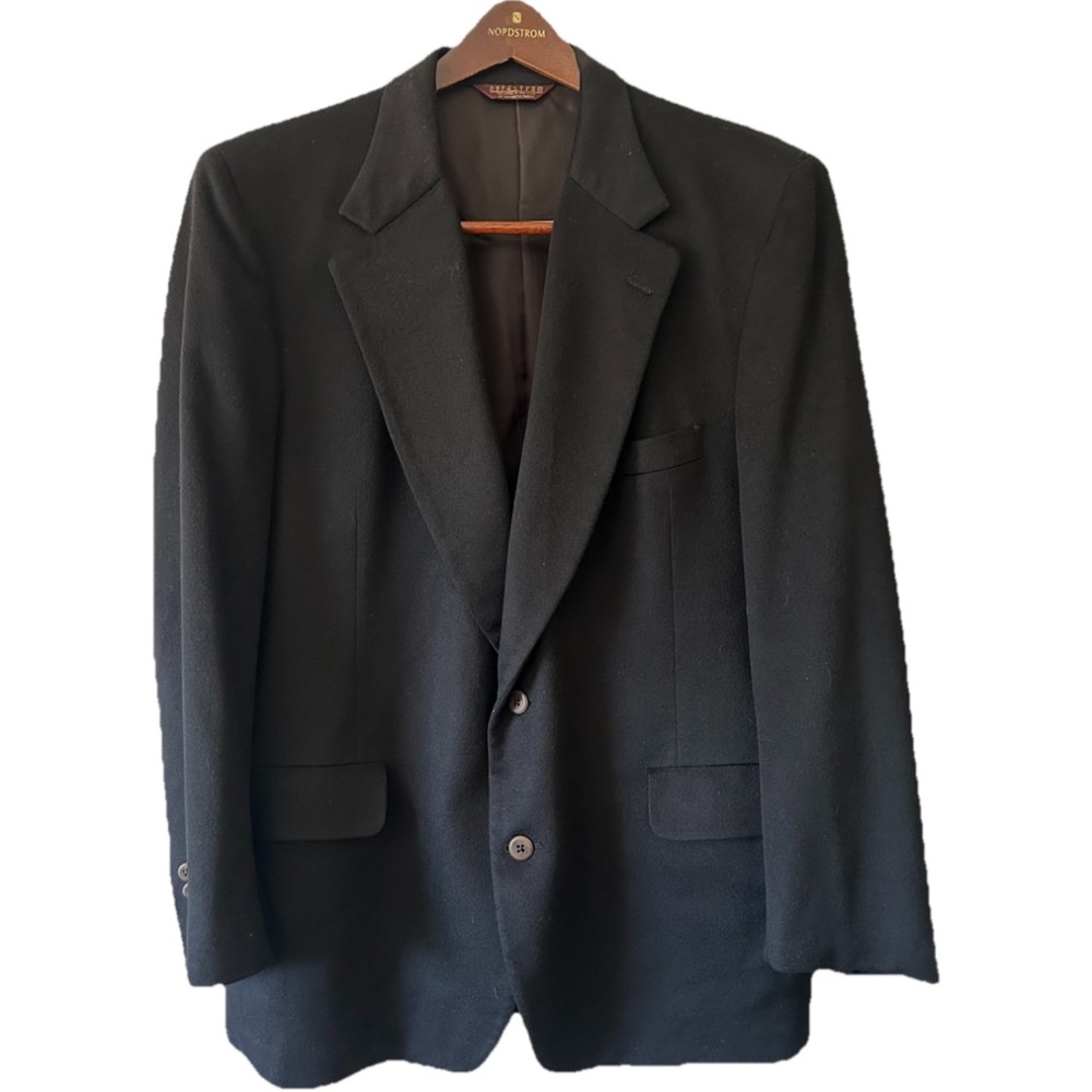Vintage Nordstrom Classic Black Blazer 100% cashmere